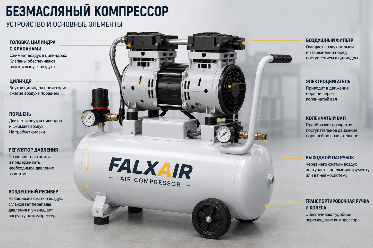 Безмасляный компрессор